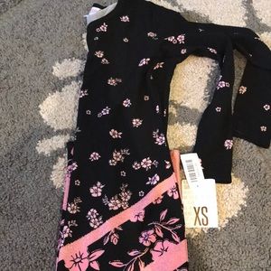 Xs LuLaRoe Debbie elegant black/pink htf unicorn